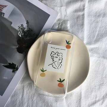 Compatible with Apple, Compatible with Apple , Cold Wind Retro Art Portrait Iphone12 Mobile Phone Case 8plus Apple 11 Suitable For XR XSmax Soft